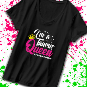 Camiseta Taurus Birthday Queen Astrology Zodiac abril maio