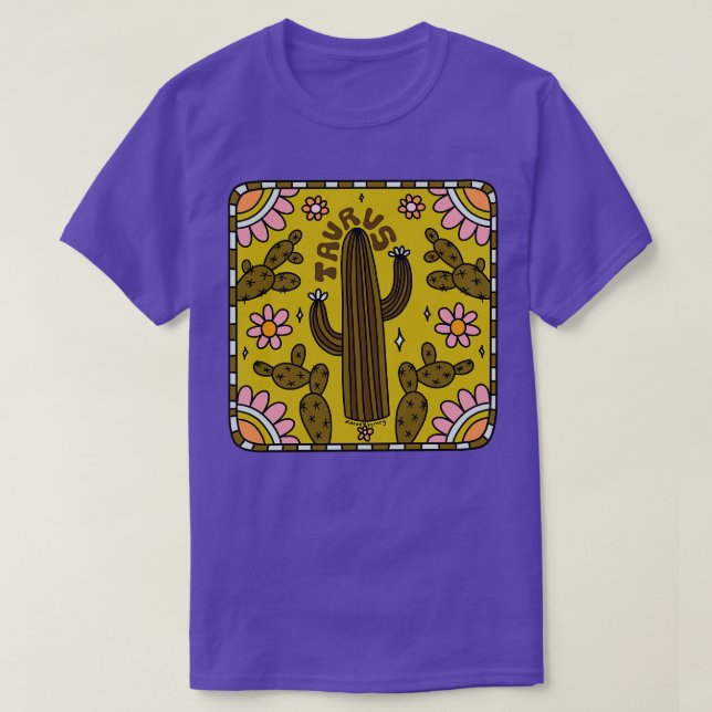 Camiseta Taurus Cactus (Frente do Design)