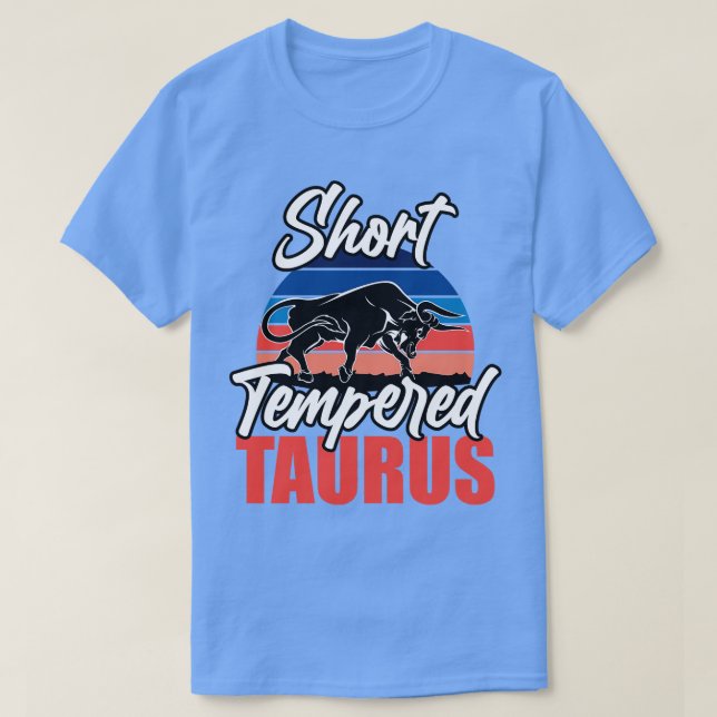 Camiseta Taurus de temperatura curta (Frente do Design)