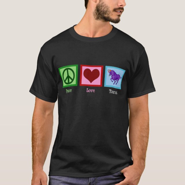 Camiseta Taurus do amor pela paz (Frente)
