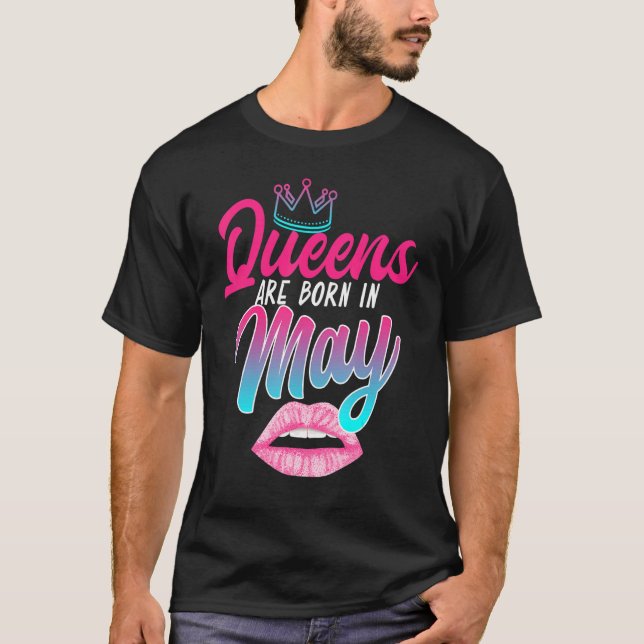 Camiseta Taurus Gemini Birthday Queens São Nasceres No Zodi (Frente)