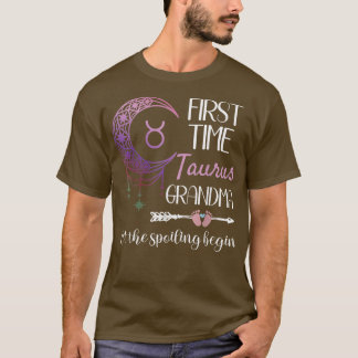 Camiseta Taurus Grandma Pregnancy Anúncio Zodiac 1rua T