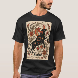 Camiseta Taurus - T-Shirt Celestial Zodiac Art