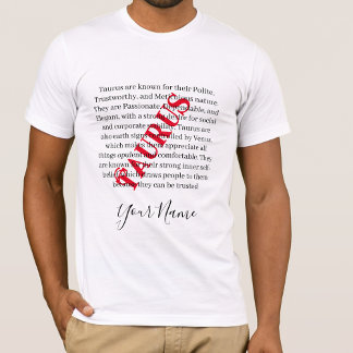 Camiseta Taurus Traits e Sinal Zodiac