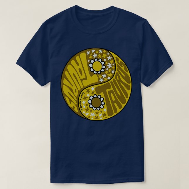 Camiseta Taurus Yin Yang (Frente do Design)