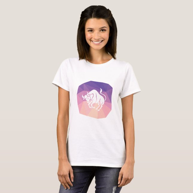 Camiseta Taurus zodiac assina touro moderno (Frente Completa)
