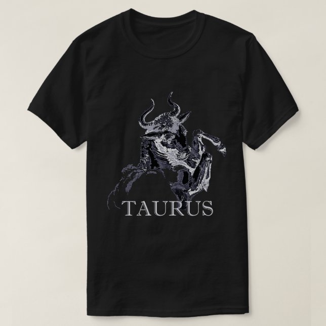 Camiseta Taurus Zodiac Bull Mens Basic (Frente do Design)