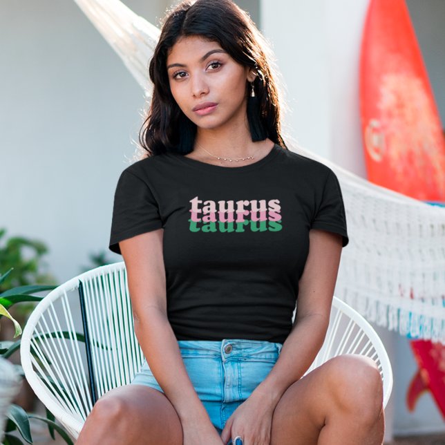Camiseta Taurus Zodiac Sign | Green Power Color (Criador carregado)