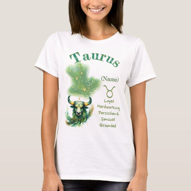 Camiseta Taurus Zodiac Sign T-Shirt (Frente)