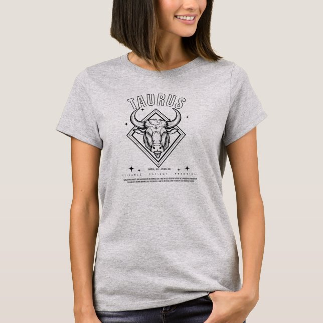 Camiseta Taurus Zodiac - Sinal T-Shirt Mulheres (Frente)