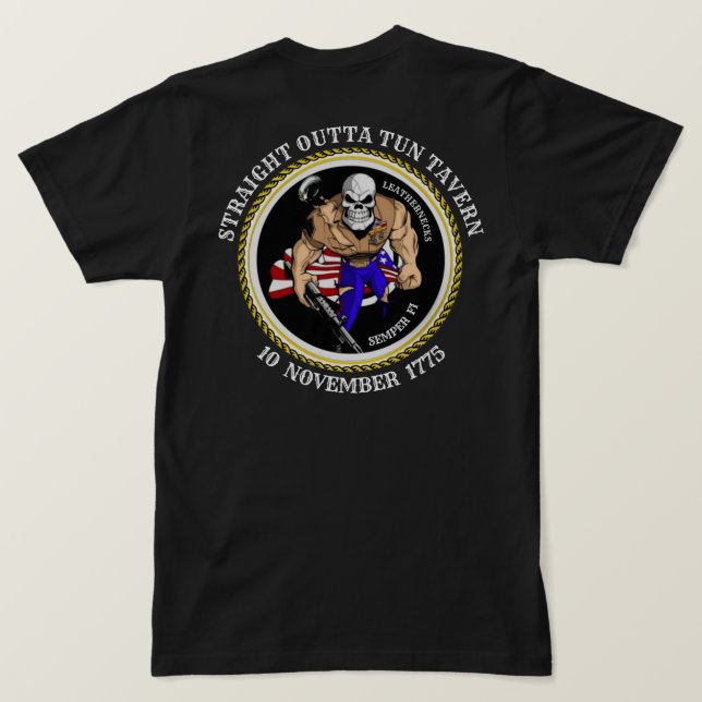 Camiseta TAVERN DO hetero OUTTA (Verso do Design)