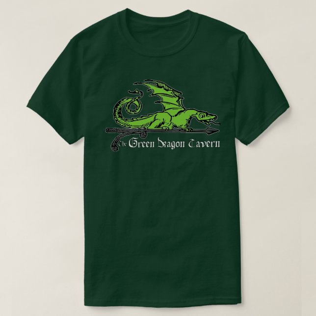 Camiseta Taverna do Dragão Verde Tubo 2 (Frente do Design)