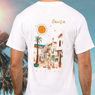Camiseta Tavira Portugal roupa de cidade branca outfit roup