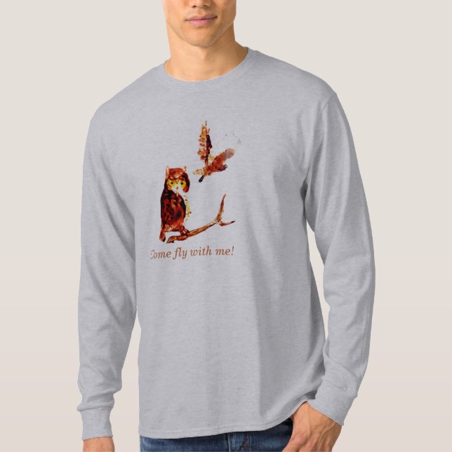 Camiseta Tawny Owls Art (Frente)