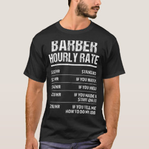 Camiseta taxa horária de barbeiro