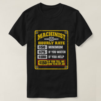 Camiseta Taxa Horária de Maquinista Engraçada Presente Sarc