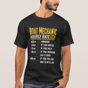 Camiseta Taxa Horária de Mecânico de Barco - Técnico de Bar