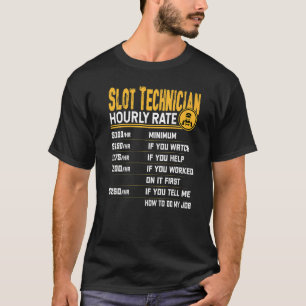 Camiseta Taxa Horária de Técnico de Slot Mecânico de Máqui