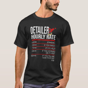 Camiseta Taxa Horária Detalhada Detalhada do Carro de Detal