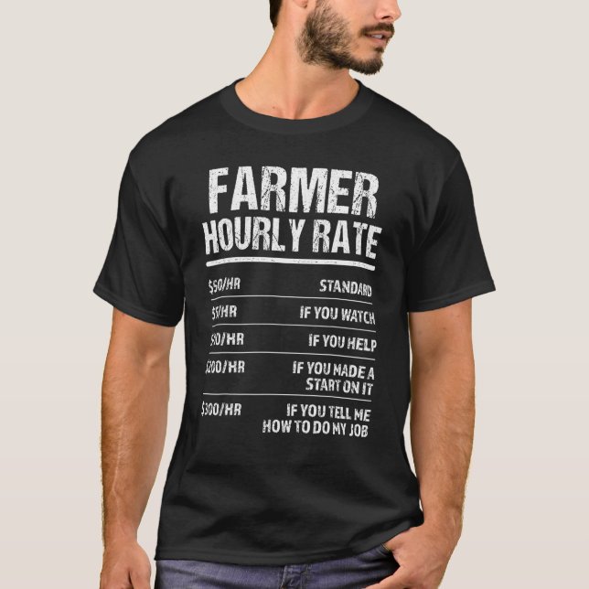 Camiseta taxa horária do agricultor (Frente)