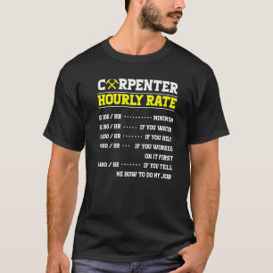 Camiseta Taxa Horária Do Carpinteiro Para O Carpinteiros Wo