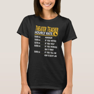 Camiseta Taxa Horária do Professor de Teatro Ensaio Teatro