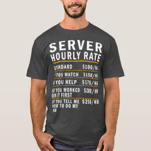 Camiseta Taxa horária do servidor