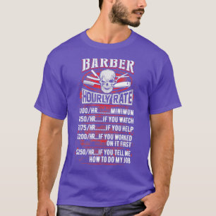 Camiseta Taxa horária impressionante Barberx27s