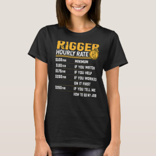 Camiseta Taxa Horária Mais Elevada do Operador da Crane de