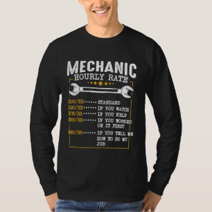 Camiseta Taxa Horária Mecânica Taxas de Mão-de-Obra Co-Trab