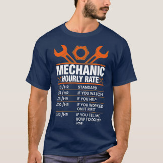 Camiseta Taxas de Trabalho do Presente Mecânicas Engraçadas