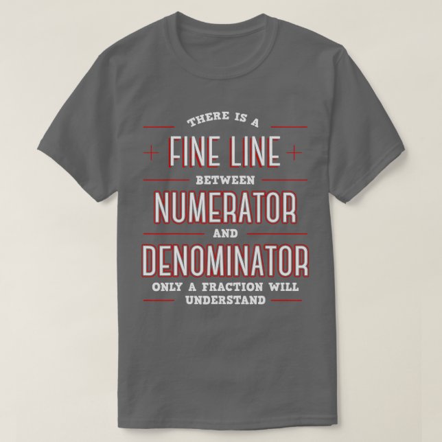 Camiseta Taxas Numéricas de Frações Algébricas Matemáticas (Frente do Design)