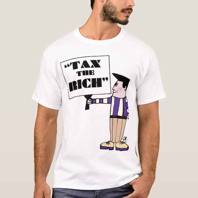 Camiseta "Taxe o rico" (homens T) (Frente)