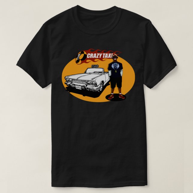 Camiseta Táxi louco Joe 2D (Frente do Design)