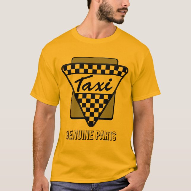 Camiseta Taxi ・ Partes originais (o padrão ouro) (Frente)