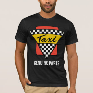 Camiseta Táxi - peças genuínas (cor completa no preto)