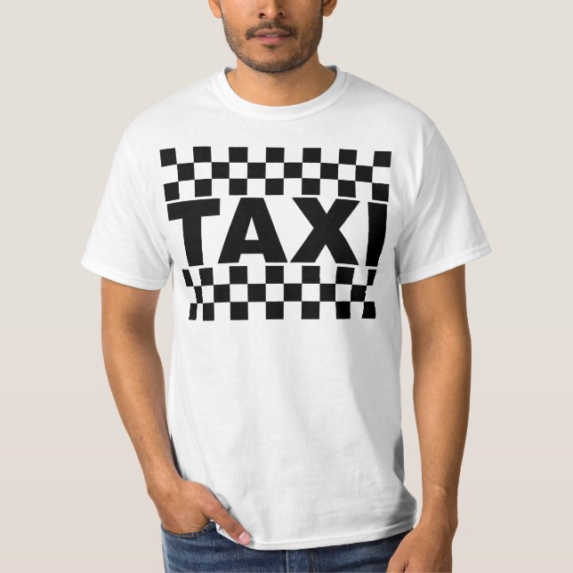 Camiseta Taxi ~ Taxi Cab ~ Car For Hire (Frente)