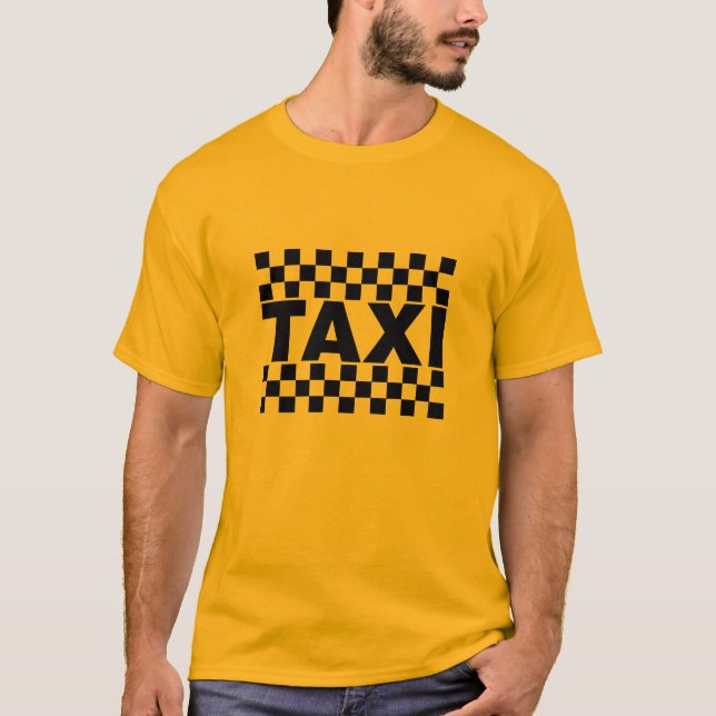 Camiseta Taxi ~ Taxi Cab ~ Car For Hire (Frente)