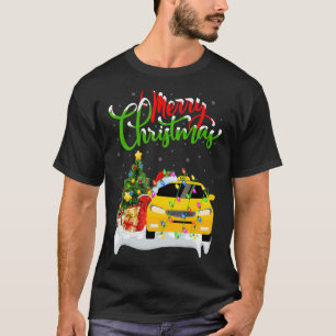Camiseta Taxi Xmas Decorations Papais noeis Taxi Natal