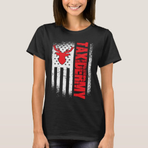 Camiseta Taxidermista Bandeira dos EUA Veado Taxidermia