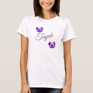 Camiseta Tayah, Logotipo De Meninas Com Panteras,