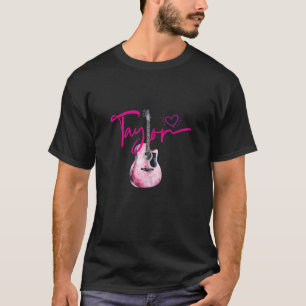 Camiseta Taylor First Name I Love Taylor Girl Cuide Guitar