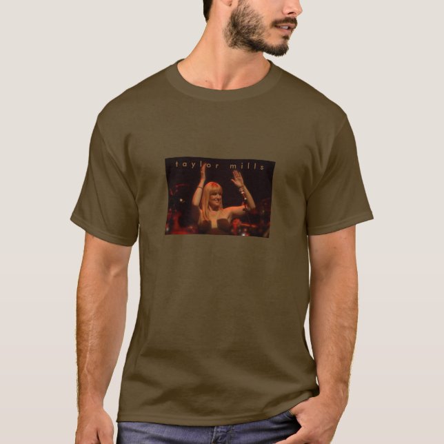 Camiseta Taylor mmói "no t-shirt do palco/camisa marrom" (Frente)