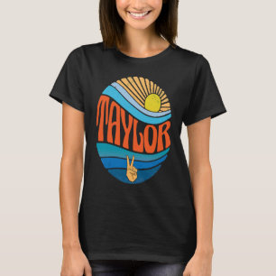 Camiseta Taylor Vintage Sunset Taylor Groovy Tie Dye
