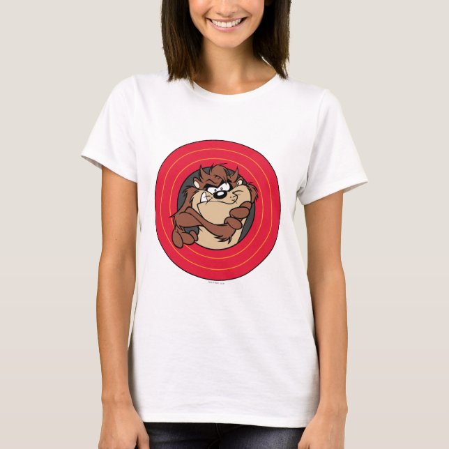 Camiseta TAZ™ através dos círculos do LOONEY TUNS™ (Frente)