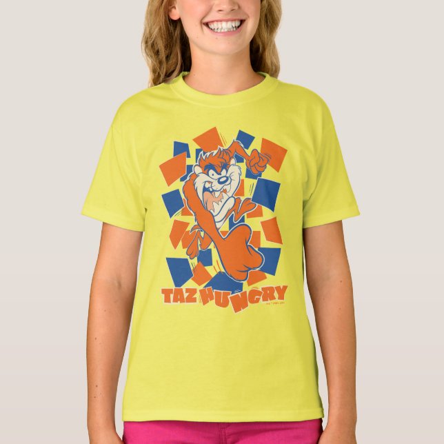 Camiseta TAZ™ Hungry Smashing Através do Checker (Frente)