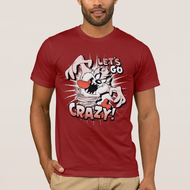 Camiseta TAZ™ "Vamos enlouquece!" Meio tom (Frente)