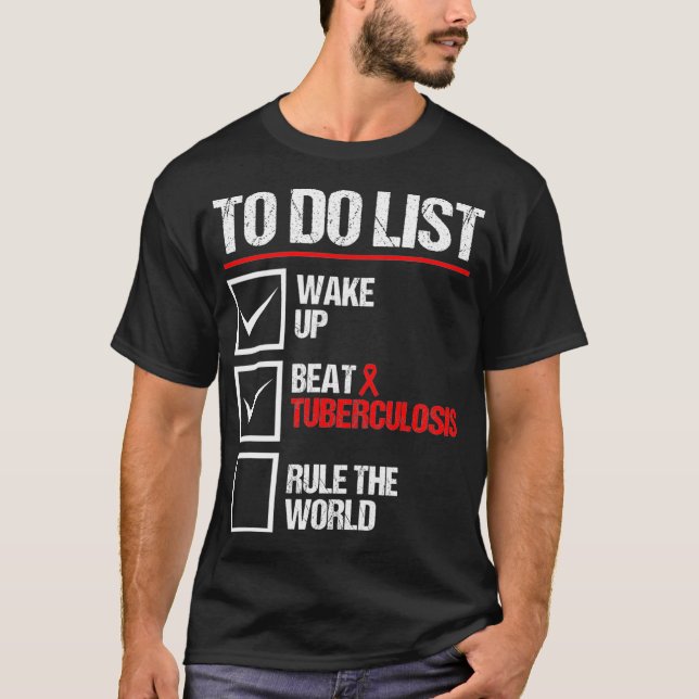 Camiseta TB awareness tuberculosis World TB Awareness baris (Frente)