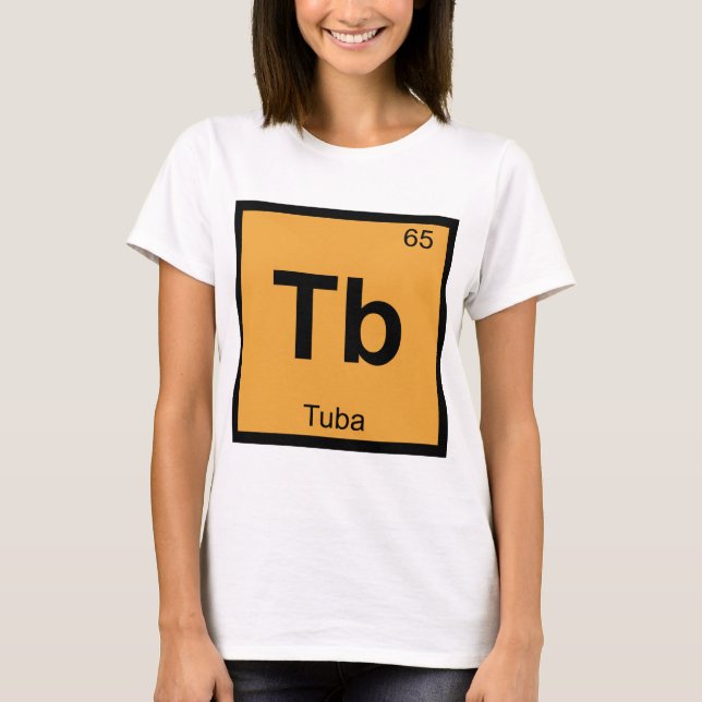 Camiseta Tb - Símbolo De Mesa Periódica De Química De Músic (Frente)
