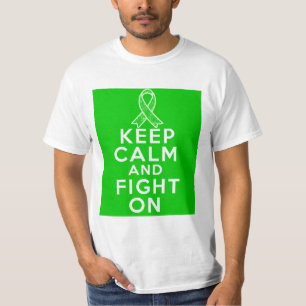 Camiseta TBI mantêm a calma e lutam-na sobre